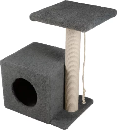 Комплекс для кошек Cat House С боковой полкой 0.58 (хлопок серый)