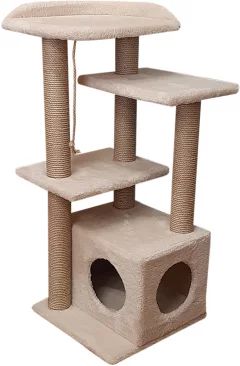Комплекс для кошек Cat House Акация 1.00 (джут бежевый) — фото 1