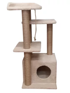 Комплекс для кошек Cat House Акация 1.00 (джут бежевый) — фото 4