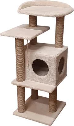 Комплекс для кошек Cat House Сирень 1.08 (джут бежевый) — фото 3