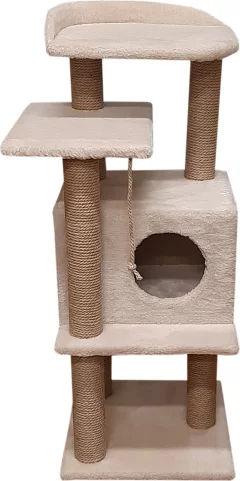 Комплекс для кошек Cat House Сирень 1.08 (джут бежевый) — фото 5