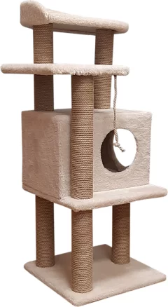 Комплекс для кошек Cat House Сирень 1.08 (джут бежевый) — фото 6
