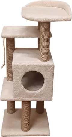 Комплекс для кошек Cat House Сирень 1.08 (джут бежевый) — фото 7
