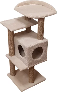 Комплекс для кошек Cat House Сирень 1.08 (джут бежевый) — фото 8