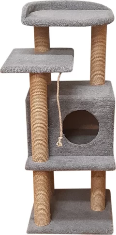 Комплекс для кошек Cat House Сирень 1.08 (джут серый) — фото 4