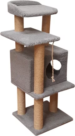 Комплекс для кошек Cat House Сирень 1.08 (джут серый) — фото 6