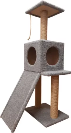 Комплекс для кошек Cat House Альфа 1.10 (джут серый) — фото 9
