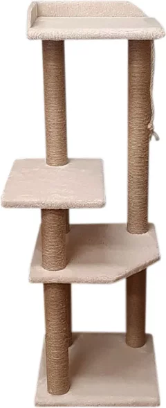 Комплекс для кошек Cat House Чудо 1.30 (джут бежевый) — фото 2