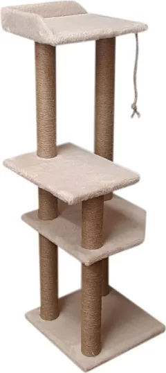 Комплекс для кошек Cat House Чудо 1.30 (джут бежевый) — фото 3