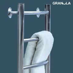 Полотенцесушитель водяной GRANULA Классик 50x80 с полкой (боковое подключение, левое) — фото 5