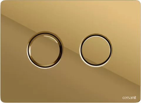 Кнопка для инсталляции Cersanit Accento Circle для Aqua 69083 (золото глянец)