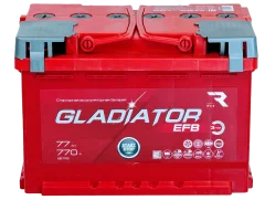 Автомобильный аккумулятор Gladiator EFB R+ (77 А/ч) — фото 5