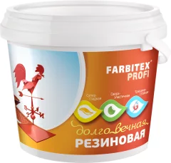 Краска Farbitex Профи Акриловая резиновая (3кг, бежевый) — фото 1
