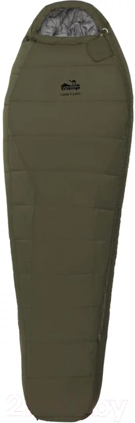 Спальный мешок Tramp Fjord T-Loft Compact Olive / TRS-049C-oliv-LT (левый)