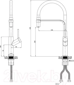 Смеситель Esko K50GW — фото 7