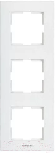 Рамка для выключателей и розеток Panasonic Karre Plus WKTF08132WH-BY
