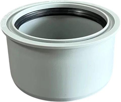 Переходник внутренней канализации Burke Суперкомпакт PP DN 110x90 / 11090G (серый)