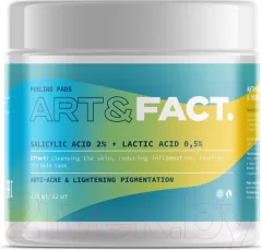 Пэд для лица Art&Fact Salicylic Acid 2% + Lactic Acid 0.5% анти-акне (32шт) — фото 4