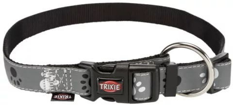 Ошейник Trixie Silver Reflect 12221 (XS-S, черный/серебристый-серый)