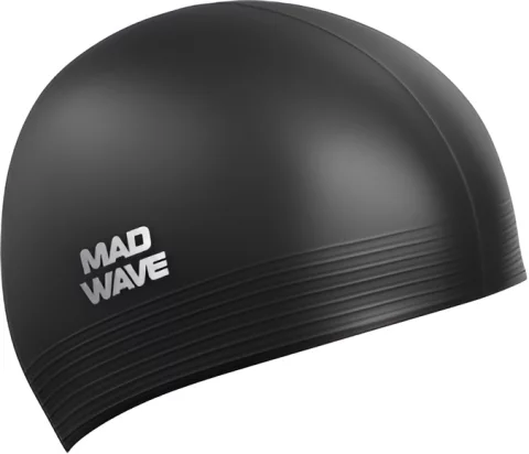 Шапочка для плавания Mad Wave Solid (черный)