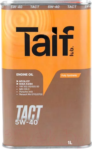 Моторное масло Taif Tact 5W40 / 211053 (1л)