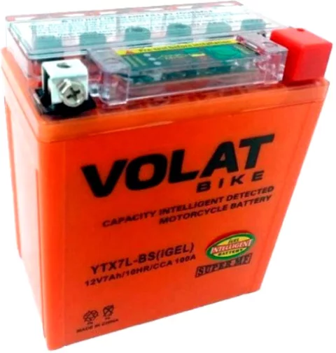 Мотоаккумулятор VOLAT YTX7L-BS iGel (7 А/ч)
